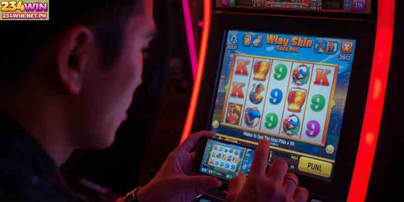 A player enjoying a bonus slot game on a smartphone with smooth interface design